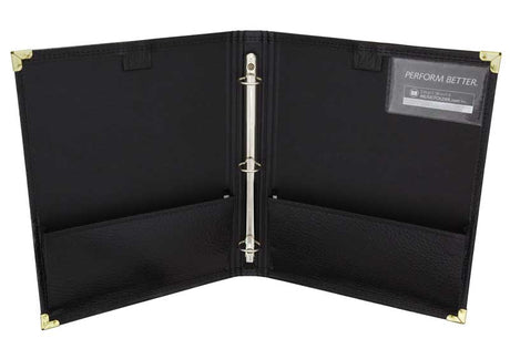 Grade B: No-Straps Band / Director RingBinder with Two Expanding Pockets (1" rings)